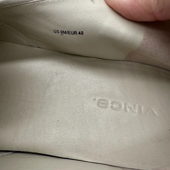 Vince Brenden B Women’s Leather Slip On Platform Sneaker Shoes US 9 - Picture 10 of 12